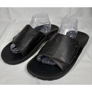 OluKai Slides Men’s 14 Black Slip On Adjustable